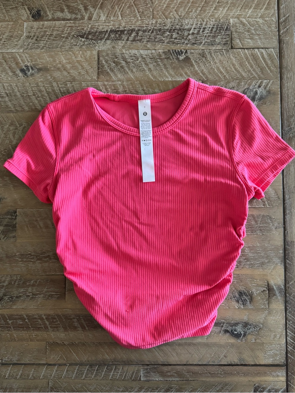 All It Takes Ribbed Nulu T-Shirt - Glaze Pink